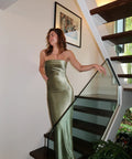 7th & York Olive Camryn Maxi Dress - 6 / Green - Dresses