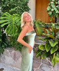 7th & York Olive Camryn Maxi Dress - 6 / Green - Dresses