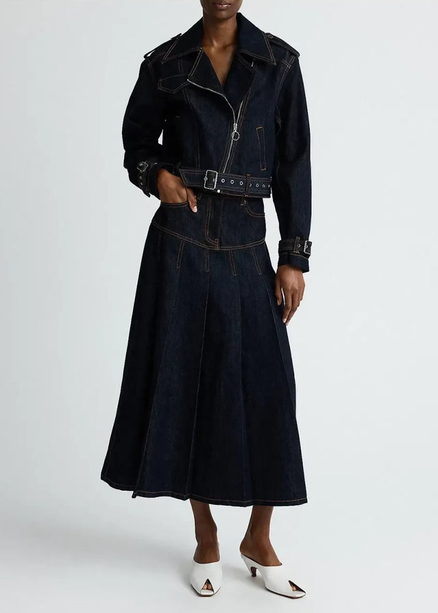 ANNA QUAN Phoenix Jacket Dark Indigo Denim