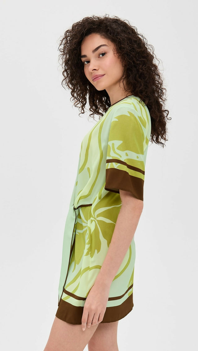 Sir the Label Amaia Mini Dress Floral Vine Size 10
