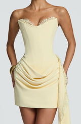 BABYBOO Avelina Mini Dress Lemon view 2