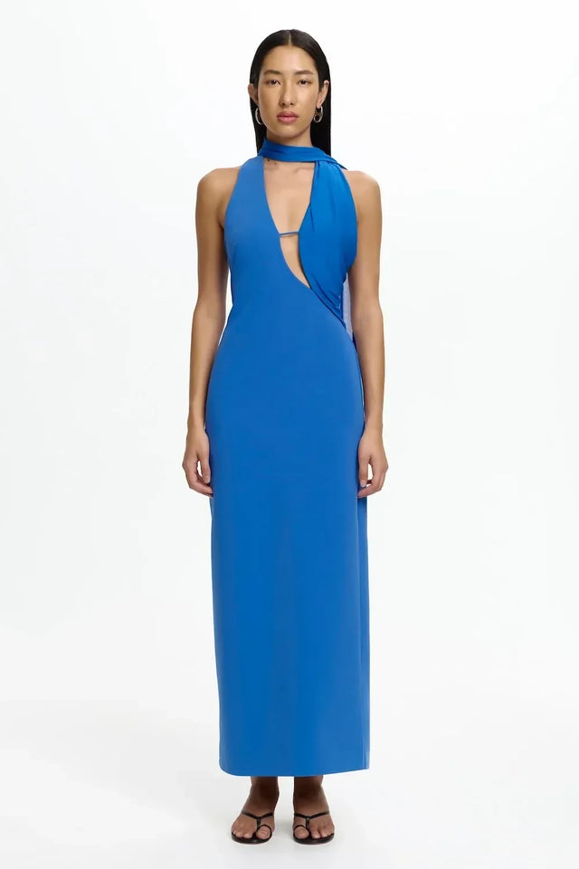 Significant Other Edda Scarf Dress - Cosmic Blue