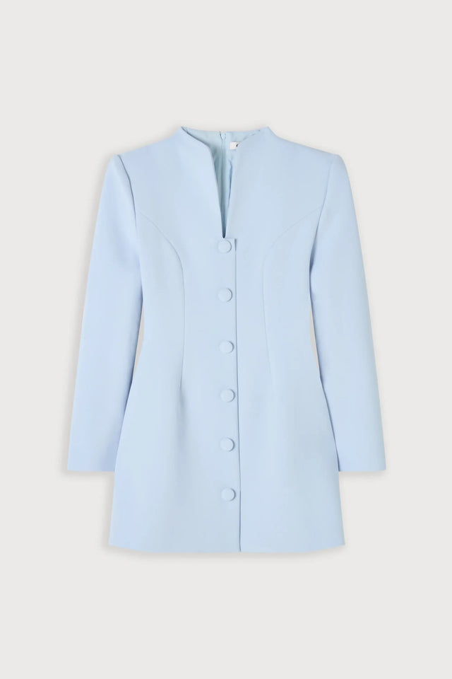 Odd Muse Button Down Dress - Powder Blue