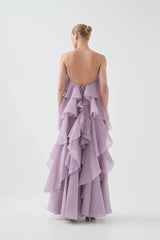 AJE Pandorea Layered Maxi Dress - Lilac view 3