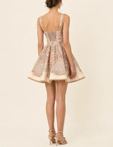 Zimmermann Ascent Drape Mini Dress in Cream Celestial view 2