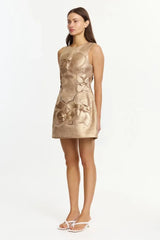 Acler Raffin Mini Dress - Gold view 2