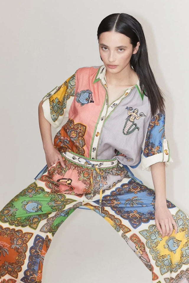 Alemais Trippy Troppo Shirt and Pant Two Piece Set Multi Print