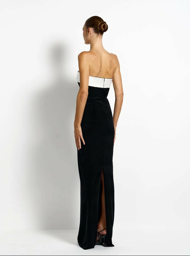 Effie Kats Madison Gown in Black Velvet