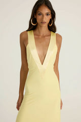 Ance Gria Rosa Gown in Lemon view 2