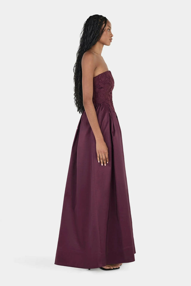 Hansen & Gretel Portia Maxi Dress - Mulberry