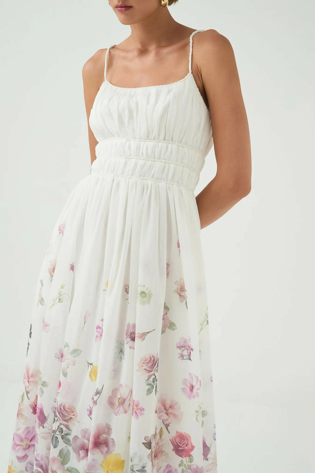 alemais june midi dress Alemais June Midi Dress Blue Floral Size 14 & 16