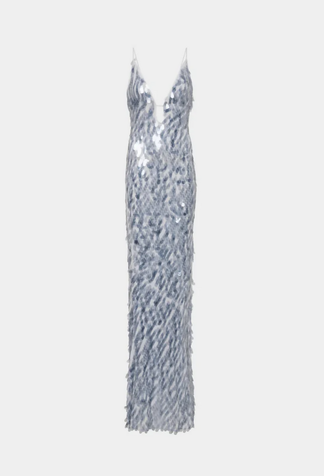 Misha Sapphire Sequin Maxi Dress