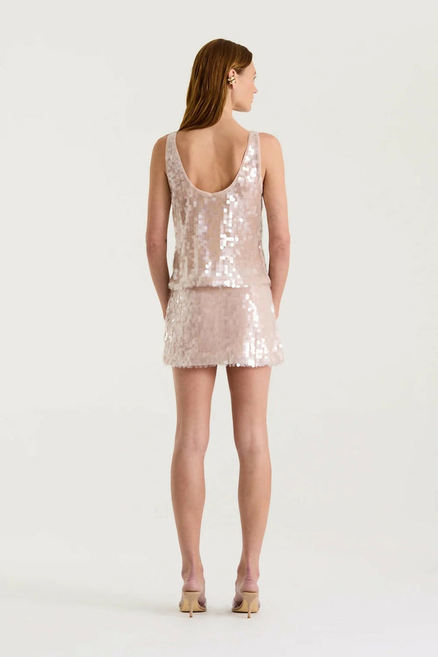 Henne Leanna Sequin Top + Skirt Set