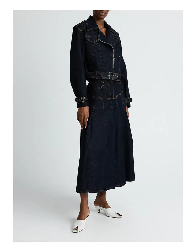 ANNA QUAN Phoenix Jacket Dark Indigo Denim