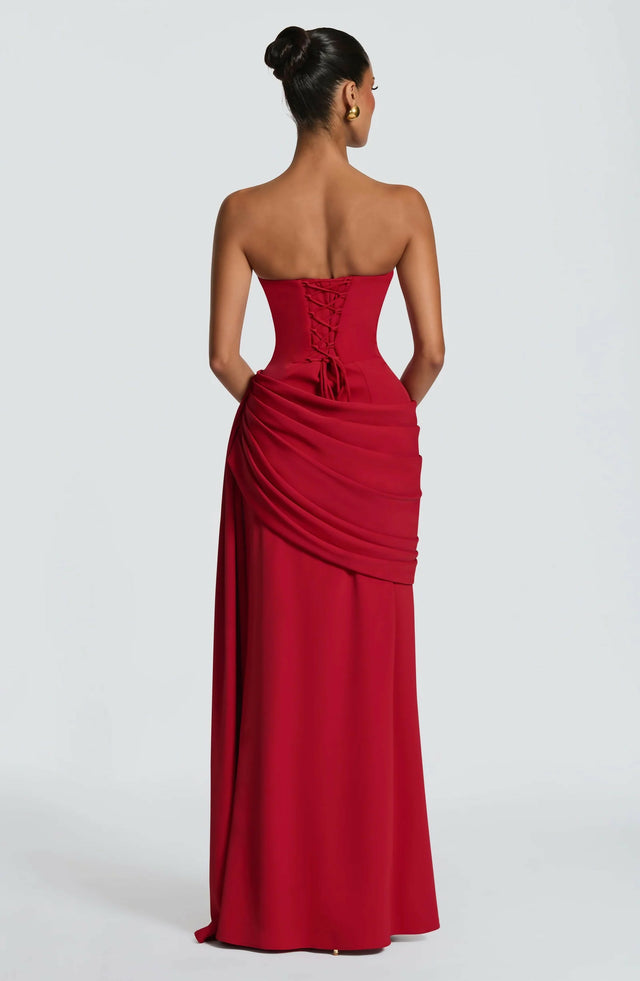BABYBOO Matisse Maxi Dress Deep Red