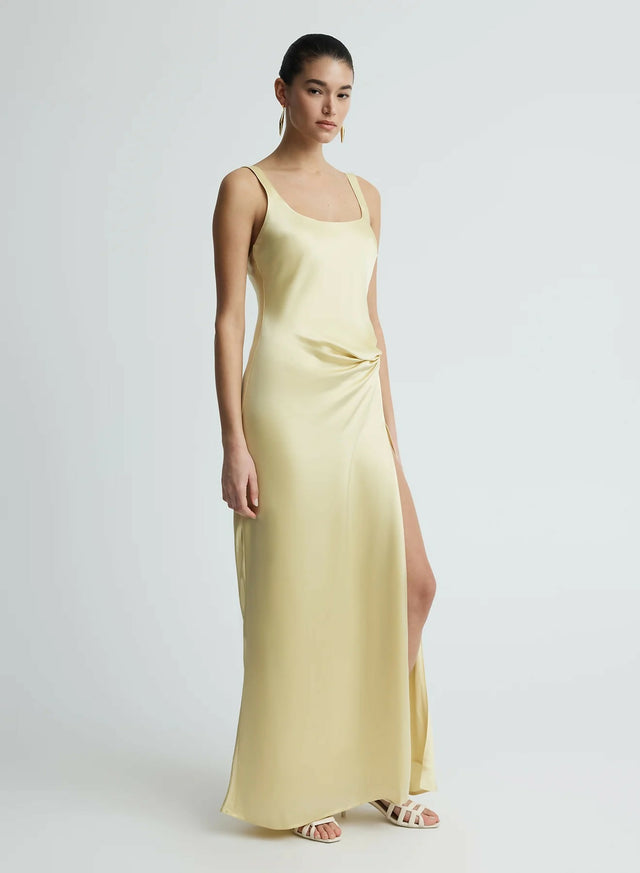 Anna Quan Etta Dress Champagne Lemon