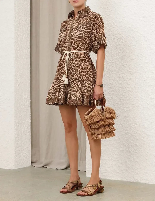 Zimmermann Wanderlust Lantern Mini Dress