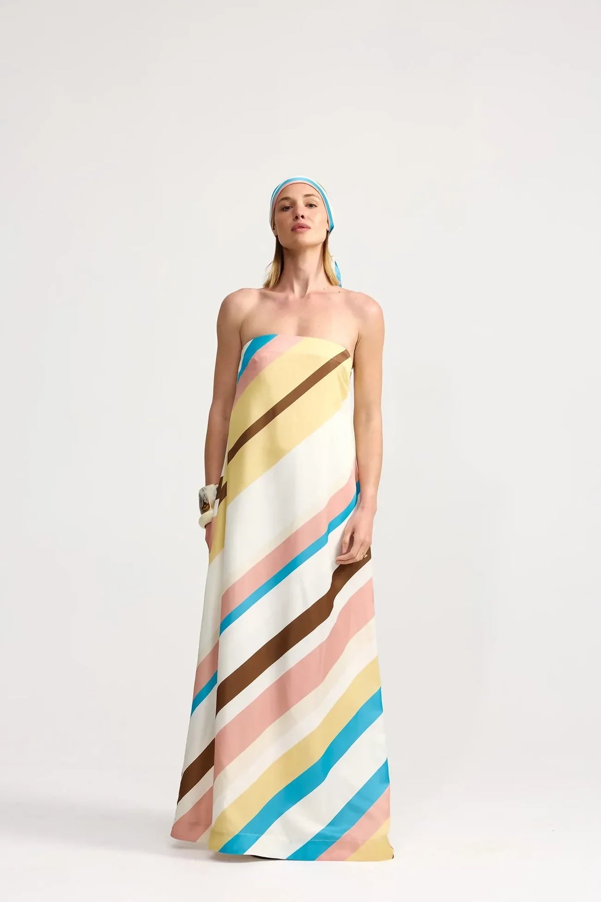Aston Studio Lucie Dress - Siera Stripe – designer dress hire