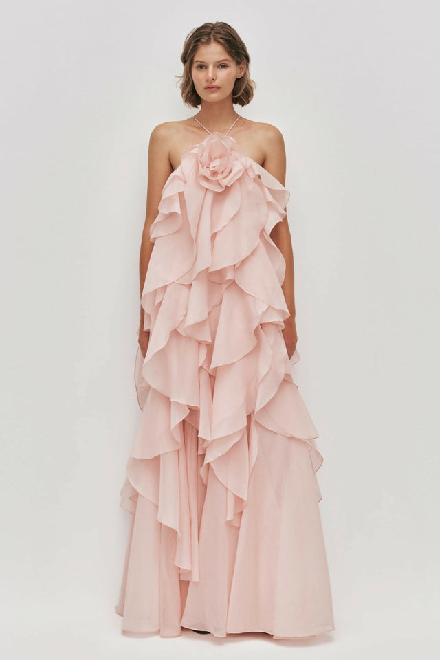 AJE Pandorea Layered Maxi Dress Pink