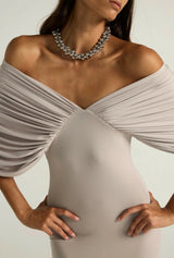 Ance Gria Neve Maxi Dress Silver Grey Size XS / AU 6-8 view 2