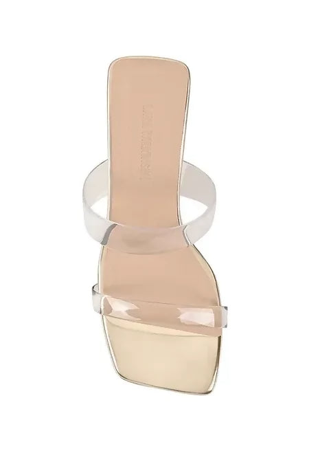 Lana Wilkinson Bambi Wedge Gold Metallic Leather