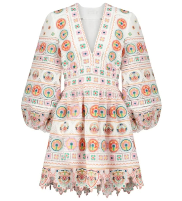 Zimmermann Brighton Plunge Mini Dress