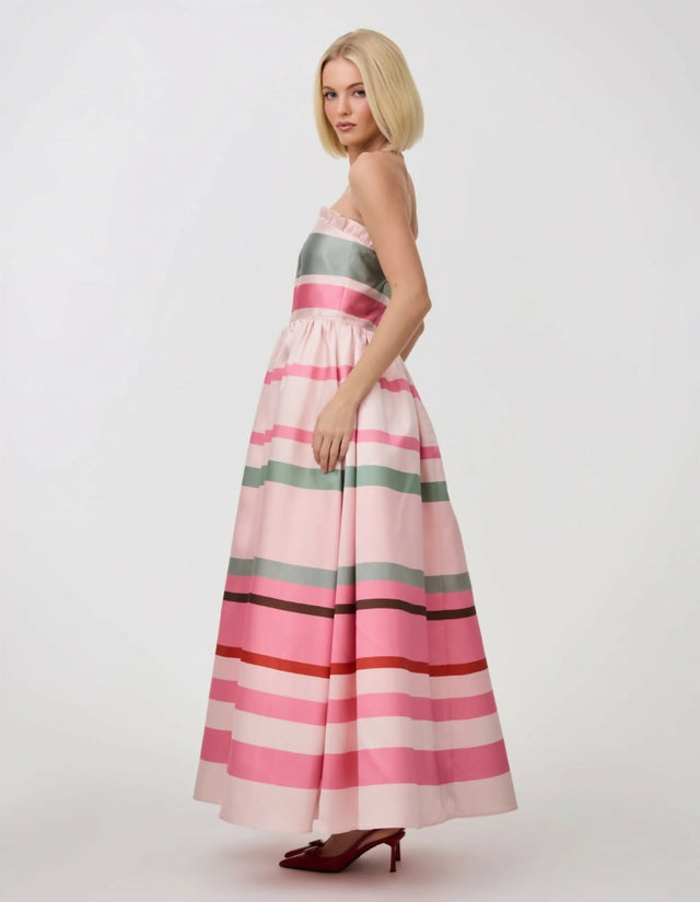 Aston Studio Charlize Gown - Retro Stripe