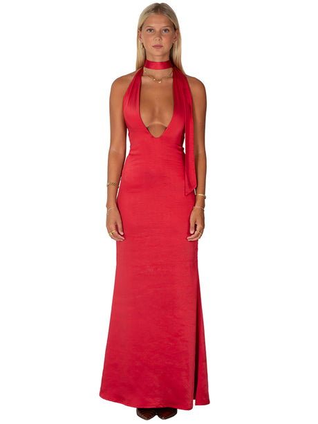 I am Delilah Margot Dress - Cherry Red