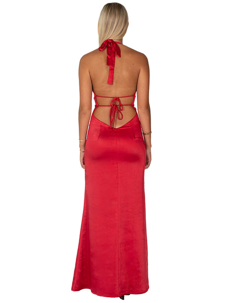 I am Delilah Margot Dress - Cherry Red