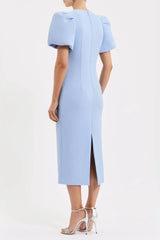 Rebecca Vallance Aylin Puff Sleeve Midi Dress view 2