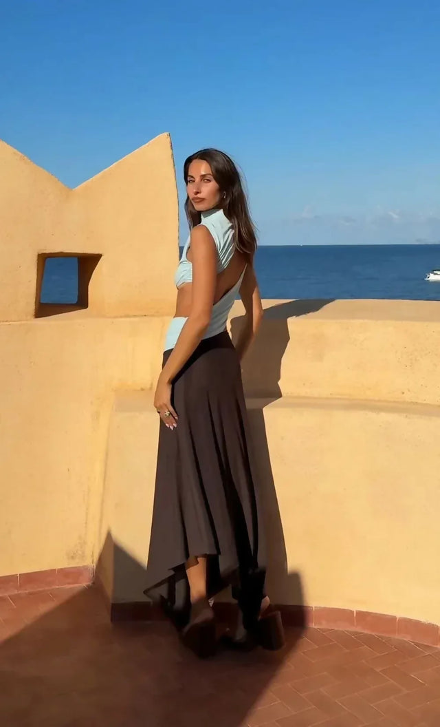 Bec + Bridge Conni Asym Midi Dress