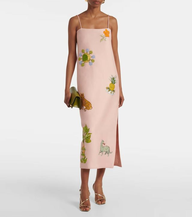 Alemais Exclusive Hazel Printed Maxi Dress Pink