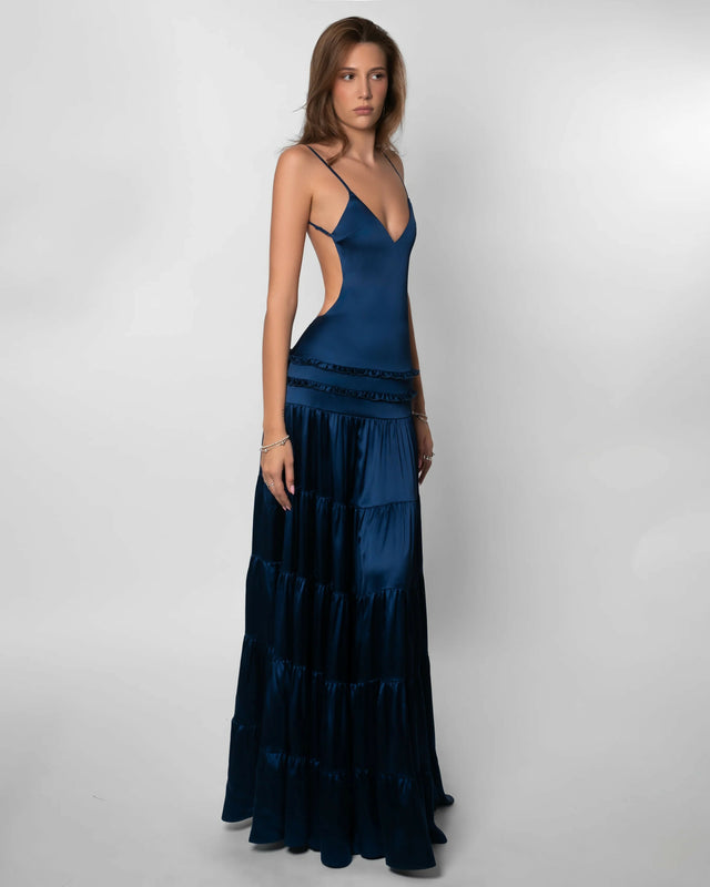 Fenity Raven Gown Blue Size 6,8