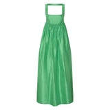 Oroton Strappy Sundress Green Size 8 view 2