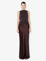 Bec & Bridge Mirabelle Cowl Neck Maxi Dress in Dark Chocolate view 1