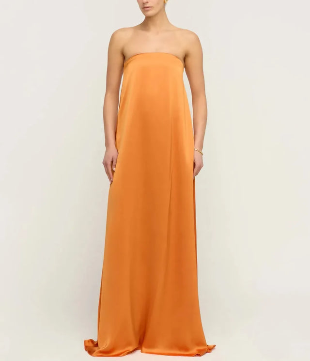 ANNA QUAN Delfina Maxi Dress Kumquat Orange