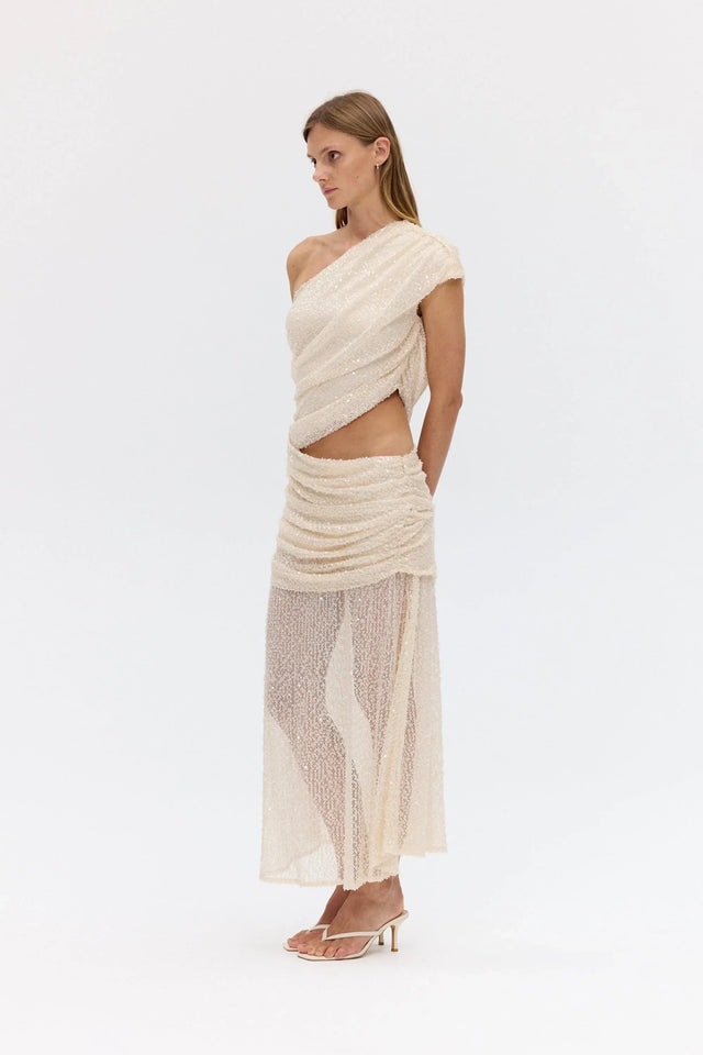Third Form Nightfall Sequin Maxi Dress - Shell