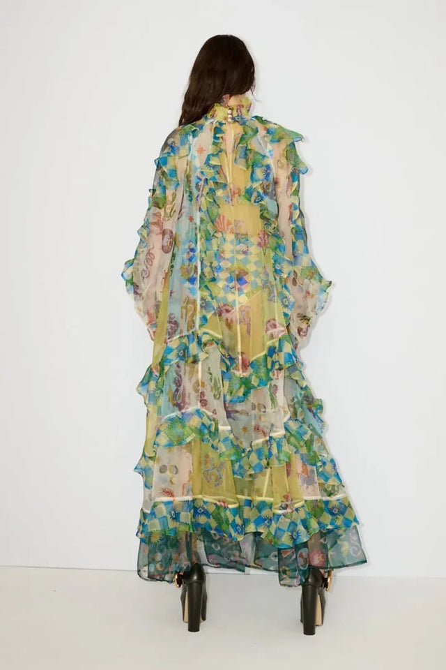 Alemais Guardian Ruffled Silk Organza Gown