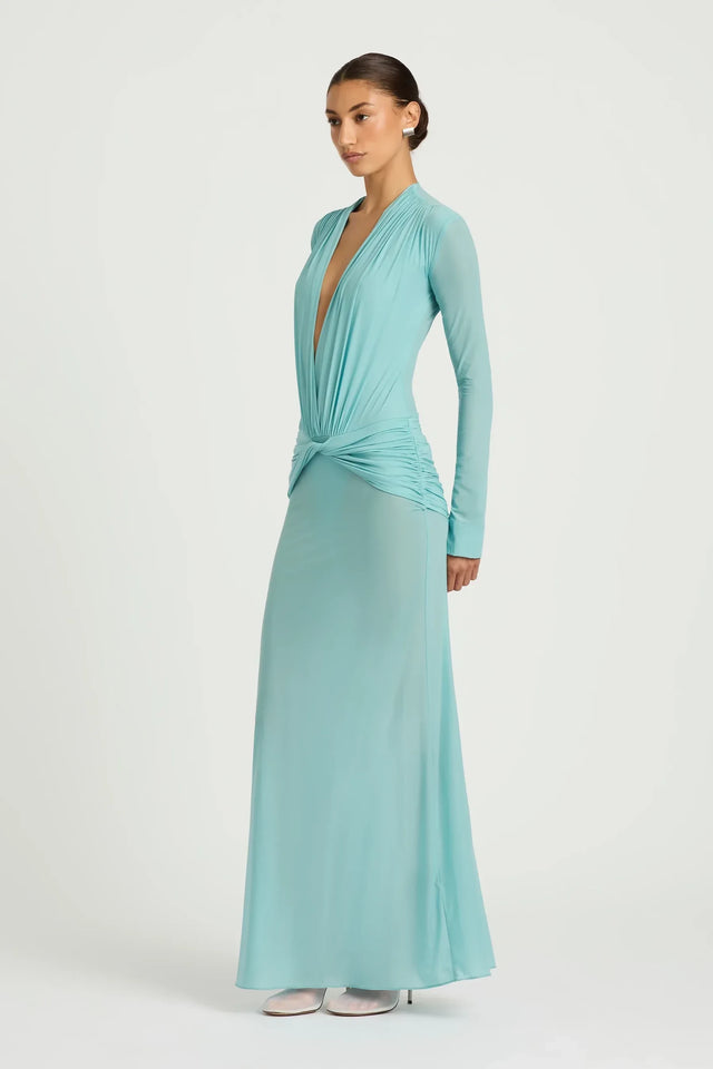Benni Zuri Maxi Dress Teal