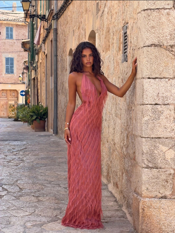 Jasook Noa Gown Peach
