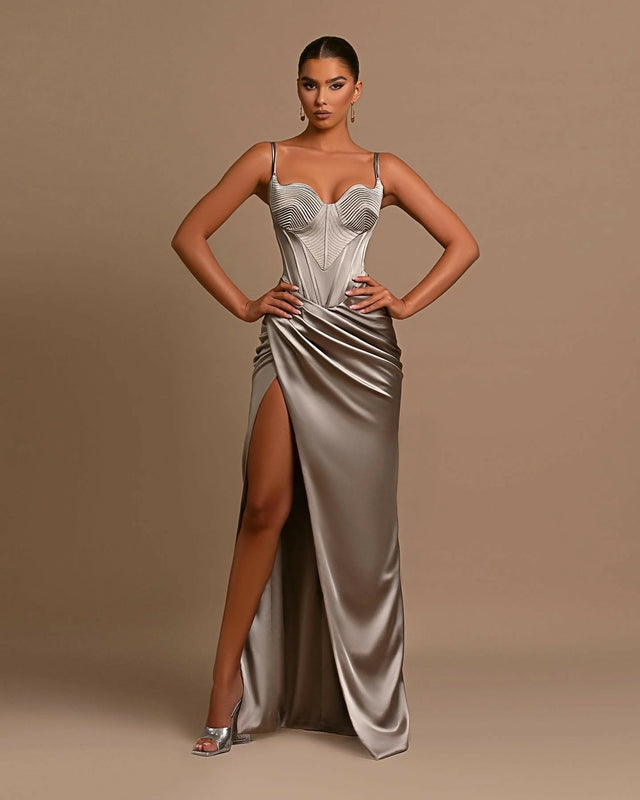 Dodona Avdiu Sultry Satin Dress