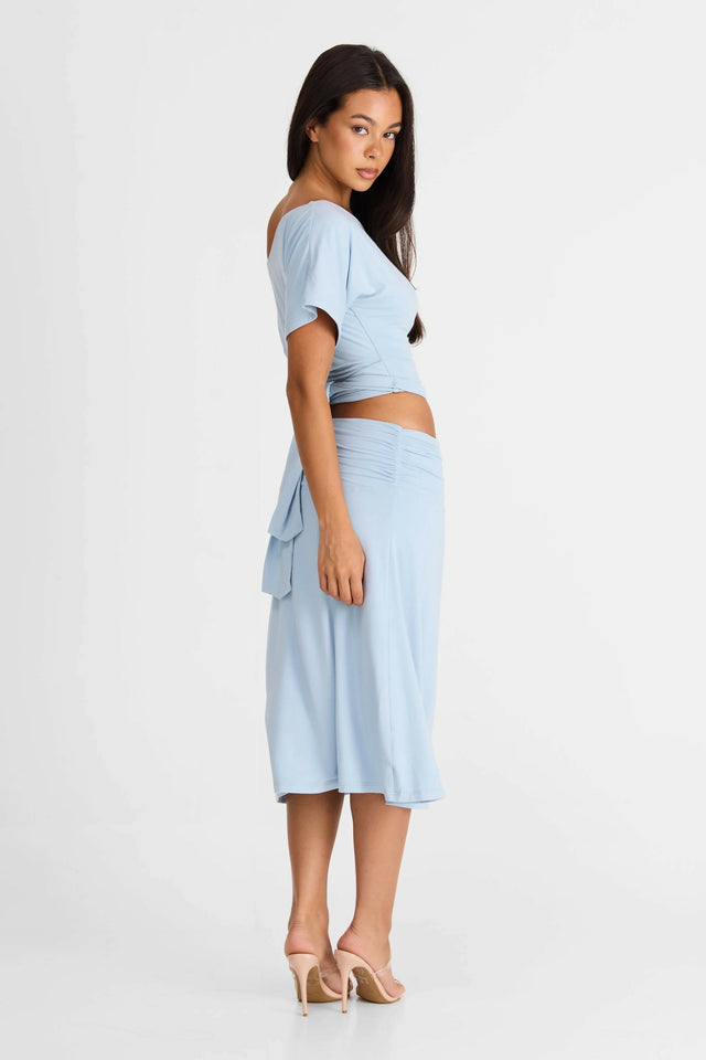 Sasha Therse Lorelei Top & Skirt Blue