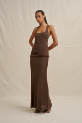 By Johnny Vienna Racerback Dress - Brown view 2