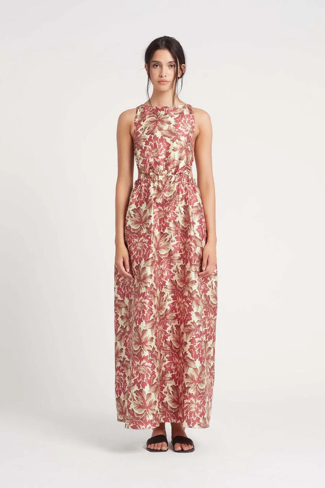 Sir The Label Valetta Maxi Dress Print Size AU 8