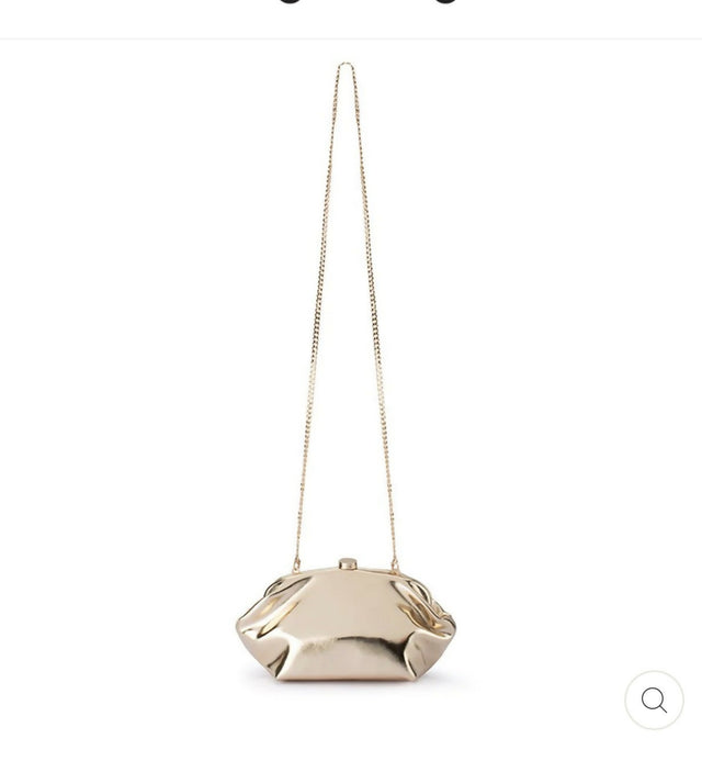 Olga Berg The Tally Metallic Clutch
