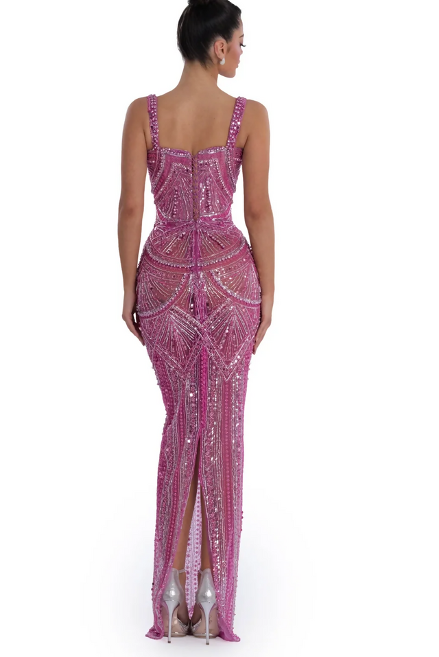 Albina Dyla Blush Gown