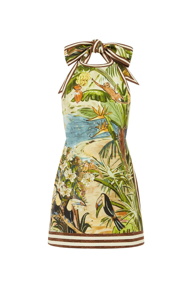 Alemais Toucan Mini Dress Size 10