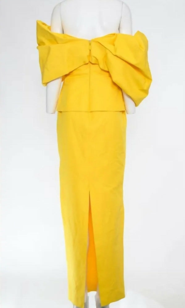 Rachel Gilbert Xavier Gown Yellow Size 2/AU10