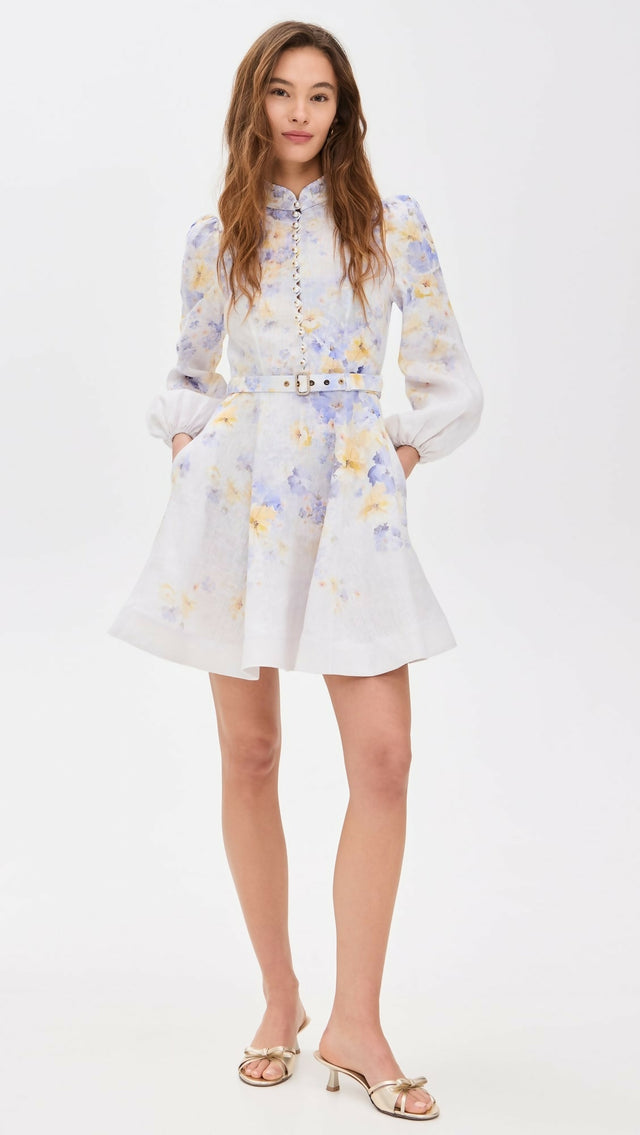 Zimmermann Crush Buttoned Mini Dress