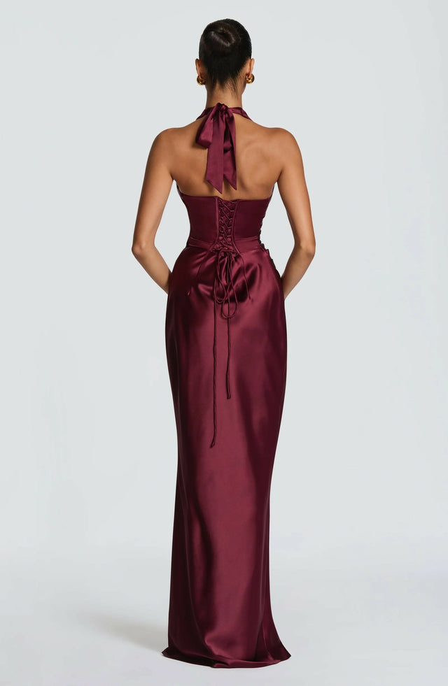 Babyboo Elowen Maxi Dress Cherry Lacquer
